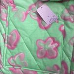 Wild Fable  Unisex Mint Green Floral Quilted Puffer Jacket Cozy Trendy Size L Photo 4