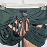 H:ours  green top size small Photo 3