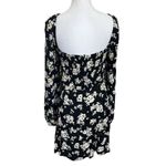 Sézane Sezane NWT Robe Carola Floral Dress Women’s Size 14 Black Long Sleeve Photo 6