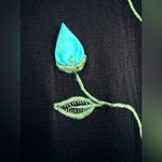 Vivienne Tam Vintage Y2K Black Mesh 3D Floral Rosebud Bodycon Stretch Dress Sz 1 Photo 4