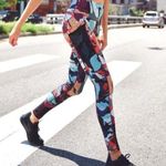 Mono B Women's High Waisted Kaleidoscope Camo Print Full Length Athletic Legging Blue Size M Photo 0