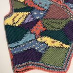 Vintage cottage core Hand knit sweater vest size XL C32 Pink Photo 1