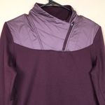Mountain Hardwear  Women’s Quarter Zip Nylon Burgundy Purple Pullover Sweatshirt Photo 1