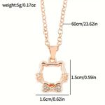 Hello Kitty  Gorgeous Licensed Charm “18 Rhinestone Necklace Photo 1