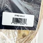 Mac Duggal NWT 27062 Tea-Length Metallic Plissé Midi Dress Party Gold Size 6 Photo 9