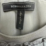 BCBGMAXAZRIA  | Chic Dove Grey April Babydoll Sleeveless Pleated Dress Size 2 XS Photo 4