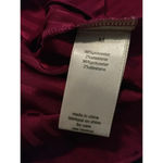 Ronny Kobo Women Size Medium Dark Red Shanaya Draped Moiré Mini Dress Photo 5