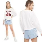 Wildfox  | Small | Beverly Hills 1992 Soft-Touch Crewneck Cropped Sweatshirt Photo 3
