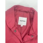 Aspesi Red Light Puffer Chore Jacket Snap Front Pockets Collar Women’s Size S Red Photo 4