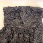 Selfie Leslie Dori Floral Embellished Midi Dress Black Strapless Event Evening Photo 5