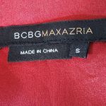 BCBGMAXAZRIA Red and Gold Dress with Sash SIze Small Wedding Guest Dress Photo 7