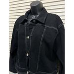 San Francisco City Lights Black Jacket Pockets‎ Long Sleeve Size M Button Up Size M Photo 1