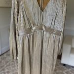 Destination Maternity Bougie Mini Dress Glam Wedding Event Cruise Vaca Metallic Gold Size undefined Photo 0