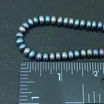 Sterling Silver Vintage Peacock Freshwater 4mm Seed Pearl Clasp Choker Necklace Photo 9