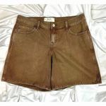Hollister  Low Rise Baggy Jorts in Khaki Brown size 12 Photo 3