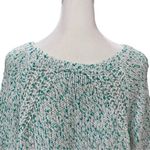 st. john's bay St John’s Bay Mint Green & White Knit Scoop Neck Pullover Long Sleeve Sweater XL Photo 6