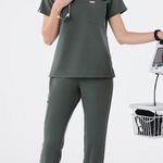 FIGS  Zamora High-Waisted Scrub Bottoms Jogger Photo 0