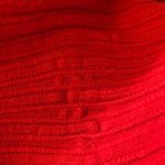 Anthropologie Moth Red Ribbed Cowl-Neck Sweater Dolman Sleeve L Soft Cozy Photo 4