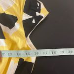 Chetta B  Sunhee Women's Sheath Dress Midi Geometric Cap Sleeve Yellow‎ Size 2 Photo 8