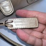 East 5th  Vintage Metallic Leather Thick Hardware Buckle Flap Satchel Photo 10