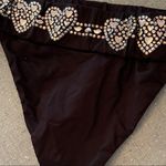 Beach Bunny ‎ Bikini Bottom Black Hearts Photo 4