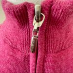 Fairway & Greene Sweater Jacket Italian Merino Wool Golf‎ Pink Full Zip Small Photo 4