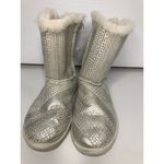 UGG  Limited Edition Bailey Bow Boots Silver‎ With Crystal Like Gems Women's Sz 5 Photo 4