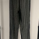 Kathy Ireland Vintage  Black Mesh Drawstring Pants Size L Photo 5