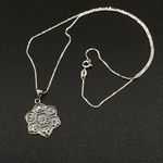 Religious Spiritual Symbols Sterling Silver Necklace Photo 0
