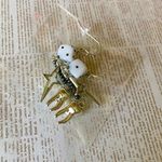 Handmade unisex Kawaii punk goth shiny teeth chain dangle earrings🦷✨💕 Photo 3