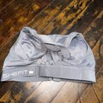 Shefit ultimate sports gray high impact workout 2 luxe bra Size XXL Photo 4