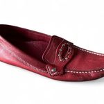 Cole Haan Red Leather Slip On Driving Loafers Moccasins Shoes Size 7.5 Photo 0