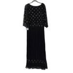 ROAMAN’S Black With Silver Sequin Embellishments Maxi Dress Size 16W Photo 1
