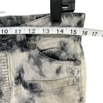 Gracia Fashion Moto Jeans Women M Black Acid Wash Ankle Zip Grunge Streetwear Size 10 Photo 5