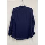Eddie Bauer 100% Cotton Blue Vintage Blue Blouse Photo 6