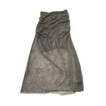 Anthropologie By  Sheer Ruched Shimmer Dress Gray NEW Size XL Cocktail NYE party Photo 5