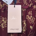 CINQ A SEPT Zola Dress in Merlot/Starfruit NWT Size 6 Red Photo 7