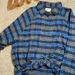 American Eagle AE Oversized Flannel Plaid Shirt  Photo 5