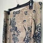 Jaclyn Smith  Boho Paisley Elastic Waist Lightweight Drapey A-line Skirt ~ Size L Photo 6