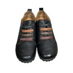 Spring Step Emmalina Soft Black Leather Slip On Comfort Shoes Size 8.5 Lug Sole Photo 2