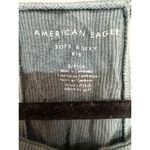 American Eagle Soft and Sexy Ribbed Strappy Tank Cropped Top Green Size Small Photo 2