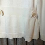 525 America  Cream Turtleneck Sweater with Button Belted Detail Size Extra Large Photo 1
