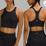 Lululemon  Wunder Train High Neck Longline Sports Bra Le Tigre Deep Coal Camo 6 Photo 1