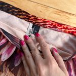 Topshop  Maxi watercolor Slit silk Skirt Approx Small Photo 4