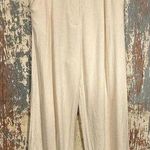 LIONESS  La Quinta Off-white linen blend Pants, womens size XXS Photo 0