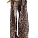 Plaid leopard scarf big‎ soft warm fringe NEW Photo 0