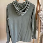 H&M Oversized Quilted Sleeve Sweatshirt in Sage Green Photo 1
