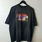 Freedom Still Rings Make No Mistake T Shirt Bleached Vintage Black 2XL XXL Photo 11