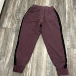 Universal Standard  Hollie Brushed Terry Striped Joggers Raisin / Black 2XS 6-8 Photo 4