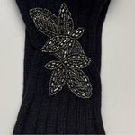 Cold Weather Headband Knitting Wool Winter Headband With Flower Detail Black Photo 1